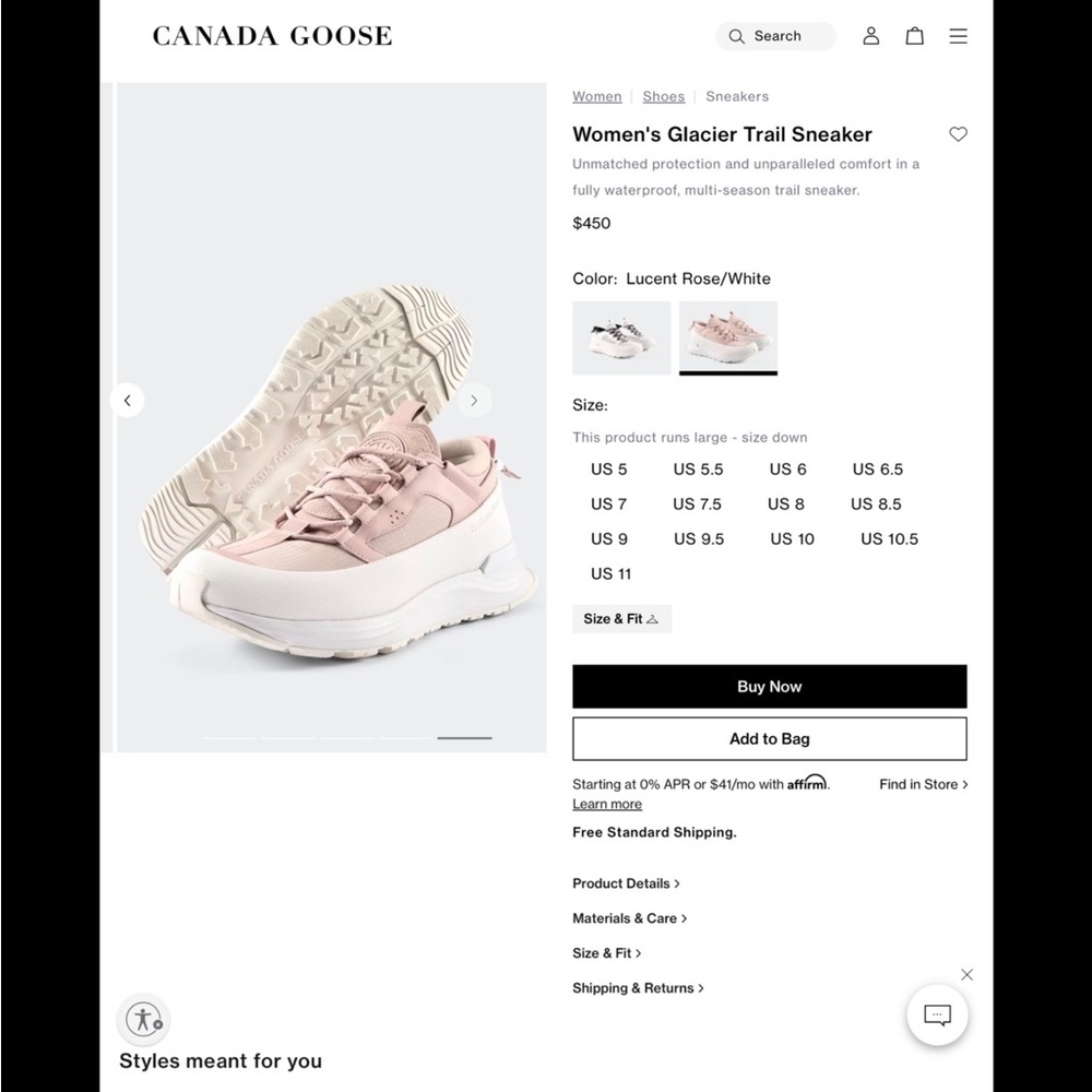 CANADA GOOSE GLACIER TRAIL SNEAKERS - Picture 4 of 11